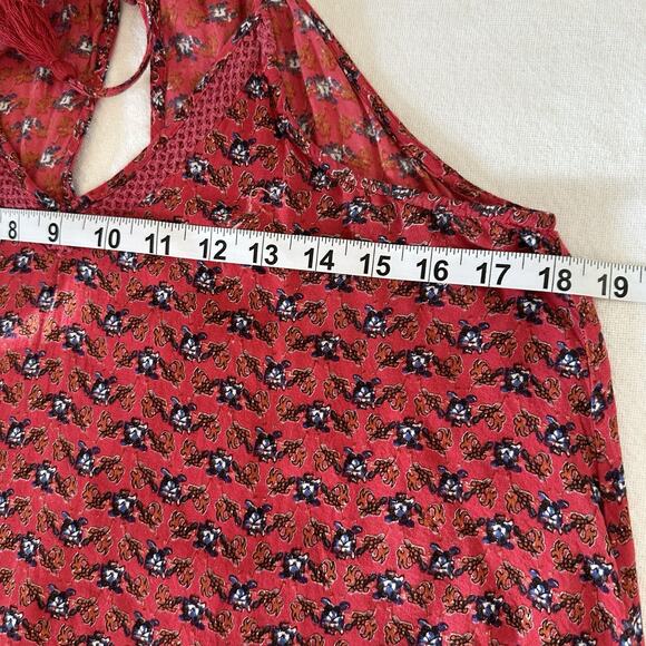 Braeve sz Small Bohemian Sleeveless Dress Sundress Women’s Red - Picture 5 of 8